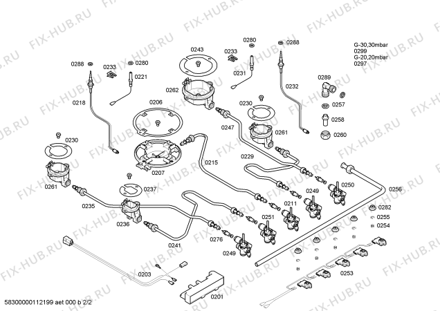 Схема №2 PCL782FEU Bosch с изображением Варочная панель для электропечи Bosch 00219242