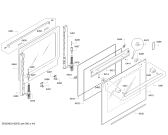 Схема №6 HB73G4641S Siemens с изображением Фронтальное стекло для плиты (духовки) Siemens 00688403