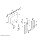 Схема №4 3HT507N Horno balay indp.retro negro multif. с изображением Внешняя дверь для плиты (духовки) Bosch 00474636