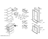 Схема №3 KG36SX70 с изображением Дверь для холодильной камеры Siemens 00244498