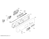 Схема №5 SE25M556EU с изображением Передняя панель для посудомоечной машины Siemens 00443898