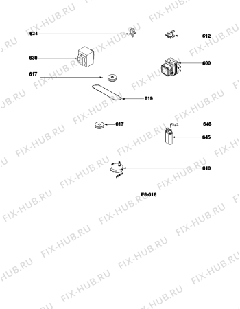 Схема №4 SMW1S (F080259) с изображением Дверка для плиты (духовки) Indesit C00302180