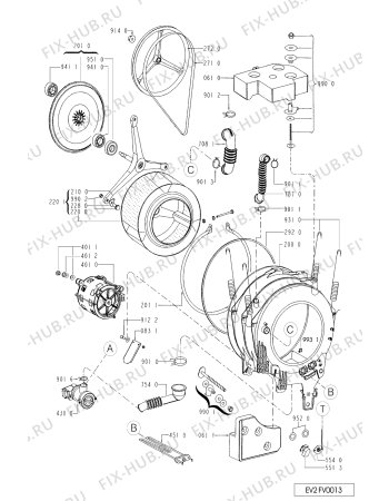 Схема №2 FL 5590 с изображением Обшивка для стиралки Whirlpool 481245214304