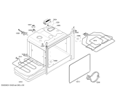 Схема №5 HBN730570B с изображением Фронтальное стекло для духового шкафа Bosch 00473381