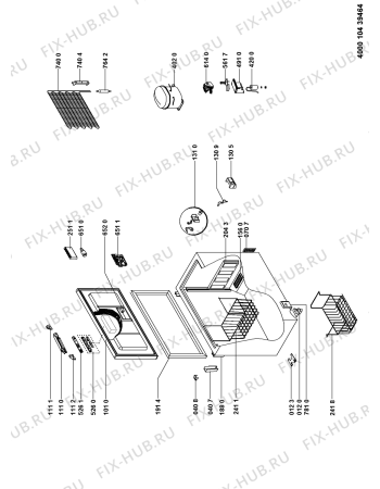 Схема №1 GTE 260 A++ с изображением Вставка для холодильной камеры Whirlpool 480132102067