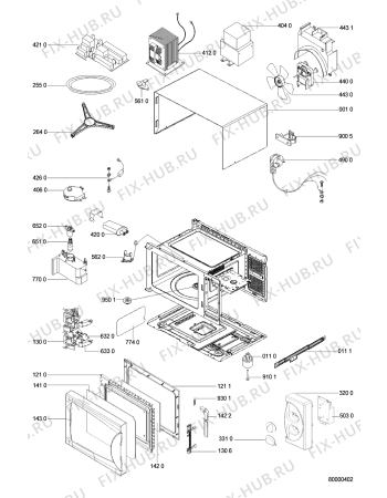 Схема №1 AVM 541/BLACK с изображением Сенсорная панель для свч печи Whirlpool 481245359868