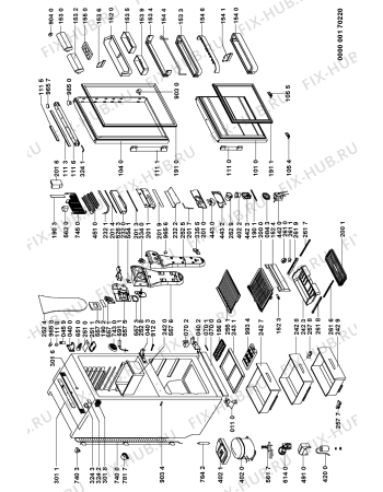 Схема №1 KGNB 3500/1 с изображением Затычка для холодильной камеры Whirlpool 481244069278