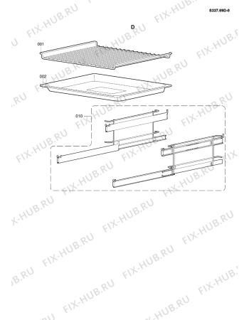 Схема №4 BTH 7302 IN с изображением Объединитель для плиты (духовки) Whirlpool 480121104402