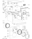 Схема №1 AWO 446 с изображением Модуль (плата) для стиральной машины Whirlpool 480111100565