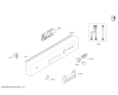 Схема №4 SN55E202EU с изображением Передняя панель для электропосудомоечной машины Siemens 00672613