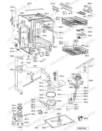 Схема №2 GI 458/1 BR с изображением Обшивка для посудомойки Whirlpool 481245373411