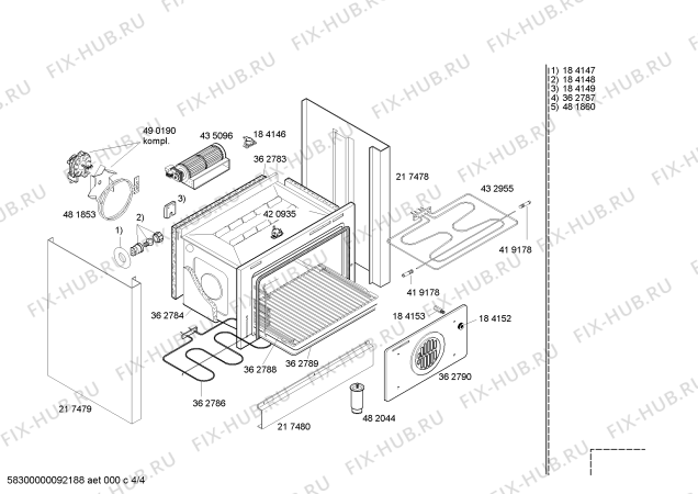 Схема №3 HM19550 с изображением Инструкция по эксплуатации для духового шкафа Siemens 00587054