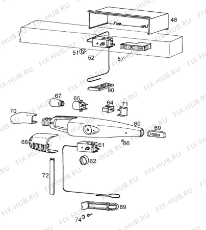 Схема №3 S301-6KG с изображением Дверка для холодильной камеры Aeg 5310412956540