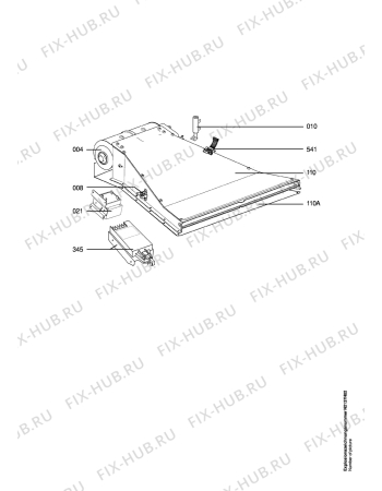 Взрыв-схема плиты (духовки) Aeg CE8140-1-W - Схема узла Ventilation