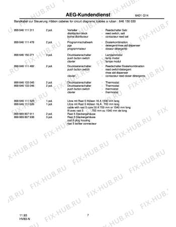 Взрыв-схема посудомоечной машины Unknown VI 6239B 911 3701-04 - Схема узла Section6