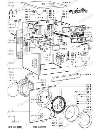 Схема №2 AWM 8163/2-NORDIC с изображением Декоративная панель для стиралки Whirlpool 481245212754
