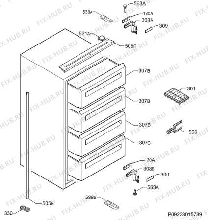 Схема №3 AGS78800F0 с изображением Блок управления для холодильника Aeg 973922764012066