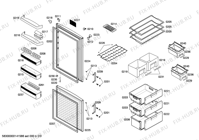 Схема №3 KGV36A72 с изображением Панель для холодильника Bosch 00617264