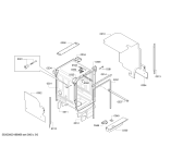 Схема №4 S58M53X2EU, SuperSilence с изображением Передняя панель для электропосудомоечной машины Bosch 00744307