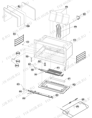 Схема №1 K9200AX (263096, 9422NGSWH) с изображением Электромотор Gorenje 293589