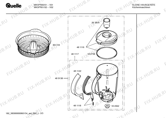 Схема №2 MK5PR01 Privileg с изображением Модуль управления мотором для кухонного комбайна Bosch 00481114