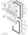 Схема №1 S53830CTX2 с изображением Дверка для холодильника Aeg 2801828274