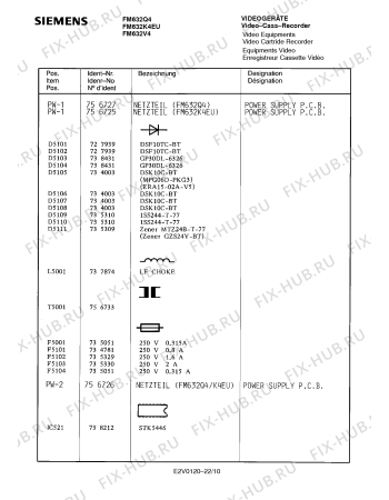 Схема №16 FM632Q4 с изображением Сервисная инструкция для видеотехники Siemens 00535376