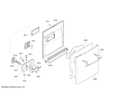 Схема №4 SE45T590SK с изображением Передняя панель для посудомоечной машины Siemens 00449483