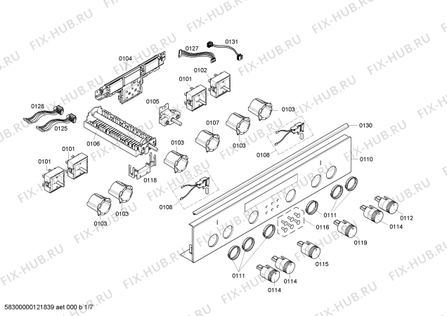 Схема №6 HL658540F с изображением Фронтальное стекло для духового шкафа Siemens 00477981