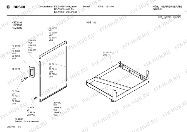 Схема №1 KZ10360 с изображением Декоративная планка для холодильной камеры Bosch 00296914