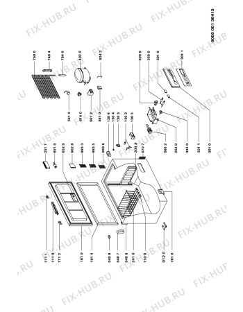 Схема №1 MFC 1439 TXW с изображением Дверка для холодильной камеры Whirlpool 481944269391
