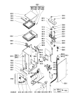 Схема №1 AWF 280 LA-AMIENS850 с изображением Обшивка для стиралки Whirlpool 481945319612