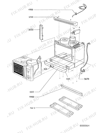 Схема №4 MNC 4013 WS с изображением Панель управления для свч печи Whirlpool 481245358974