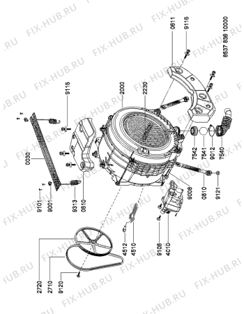 Схема №3 AWG 910 CE-A с изображением Микромодуль для стиралки Whirlpool 481221470675