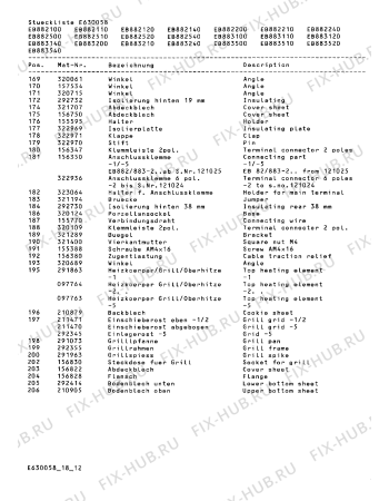 Схема №13 EB882100 с изображением Нижний нагревательный элемент для духового шкафа Bosch 00211525