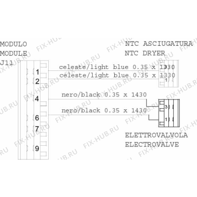 Электропроводка Indesit C00264605 в гипермаркете Fix-Hub