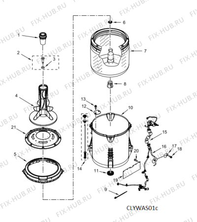 Схема №3 3LWTW4705FW с изображением Кабель Whirlpool 482000098351