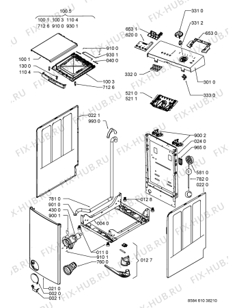 Схема №1 TLS6-1 с изображением Модуль (плата) для стиральной машины Whirlpool 480111104087