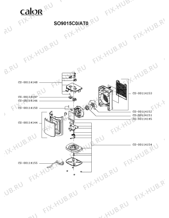 Схема №1 SO9015F0/AT0 с изображением Электропитание для обогревателя (вентилятора) Rowenta CS-00114155