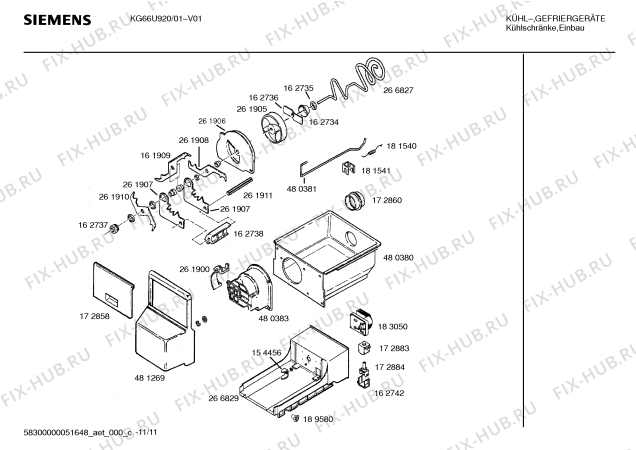 Схема №9 KG66U55 с изображением Кронштейн для холодильника Siemens 00172877