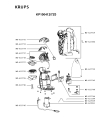 Схема №1 KP100412/7Z0 с изображением Крышка для кофеварки (кофемашины) Krups MS-622914