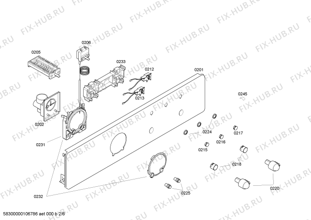 Схема №6 B1452C0 MEGA 4452C NOSTALGIE с изображением Панель управления для плиты (духовки) Bosch 00442983