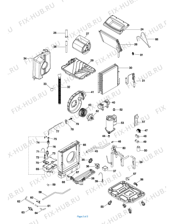 Схема №2 PACW 130 HP с изображением Трубка для сплит-системы DELONGHI TL2244