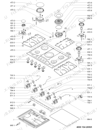 Схема №1 KGH705X3 (F091837) с изображением Инструкция по эксплуатации для электропечи Indesit C00362382