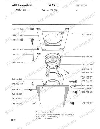 Взрыв-схема стиральной машины Aeg LAV1034 U - Схема узла Section1