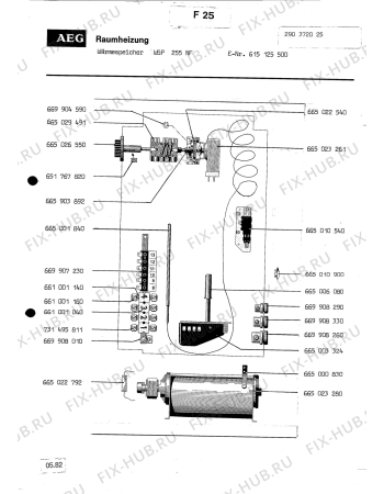 Взрыв-схема посудомоечной машины Aeg WAERMESP WSP 255 - Схема узла Section1