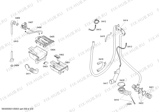 Схема №4 WAS28361SN с изображением Вкладыш для стиралки Bosch 00646895