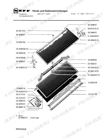 Схема №3 1313133033 1036/113HCS с изображением Плёночный резистор для духового шкафа Bosch 00052950