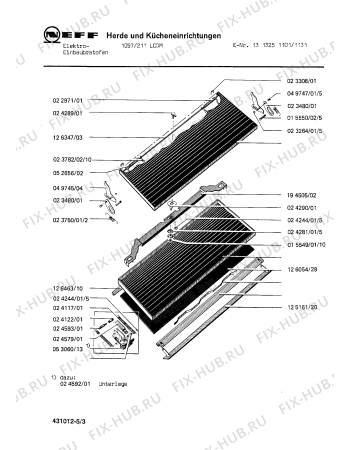 Схема №3 1321445101 2441/111ECSM с изображением Диск для духового шкафа Bosch 00024079