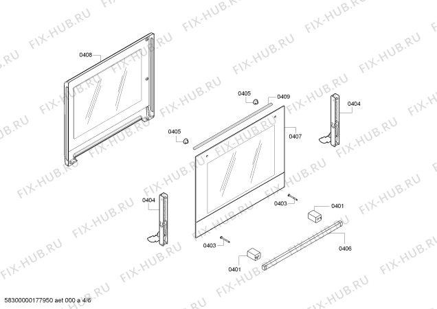 Схема №4 HBO64BE100 comfort series с изображением Панель управления для духового шкафа Bosch 00795809